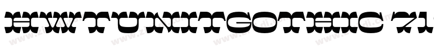 HWTUnitGothic 719字体转换